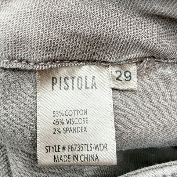 Pistola Mara Straight Leg Capri Utility Pants in Mauve Purple Size 29 - Picture 8 of 8